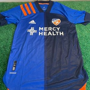 New Adidas FC Cincinnati MLS Home Authentic Soccer Jersey